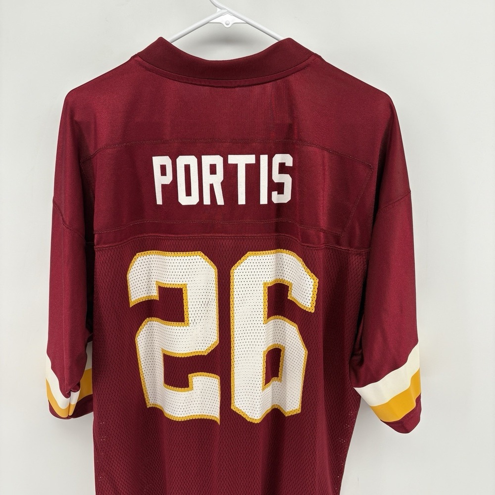 Reebok NFL Washington Redskins Clinton Portis 26 Jersey Mens L Burgundy Vintage - Picture 13 of 16
